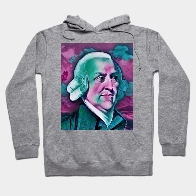 Adam Smith Portrait | Adam Smith Artwork 5 Hoodie by JustLit